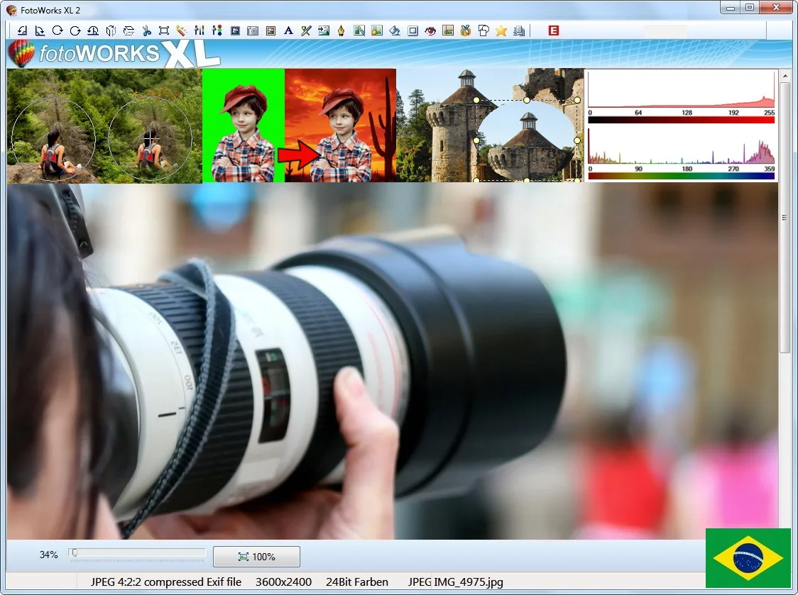 Programa de edição de fotos