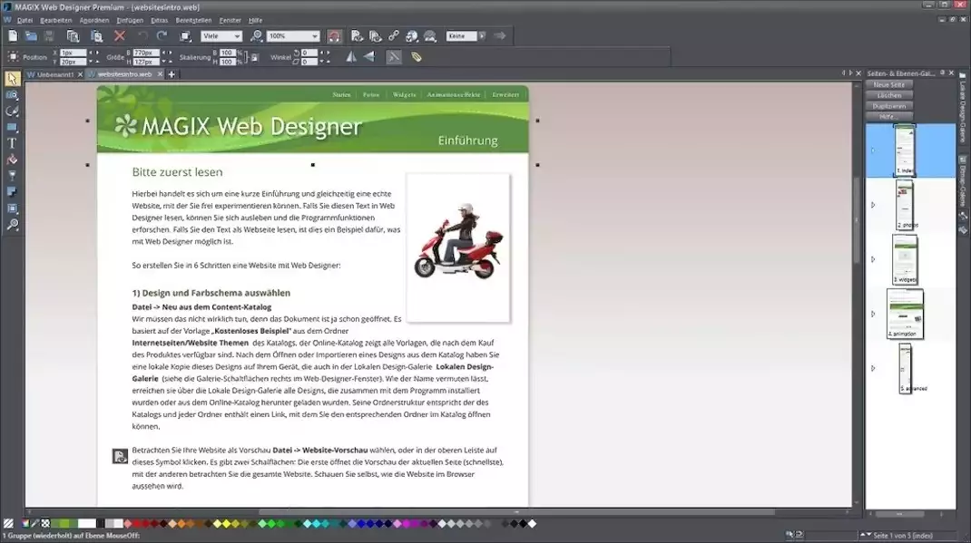 Homepage Software - MAGIX Web Designer 19 Premium