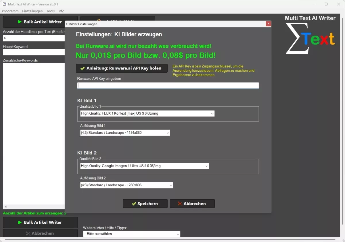 Tool-Screenshot für ChatGPT-Prompts mit WordPress-Fokus