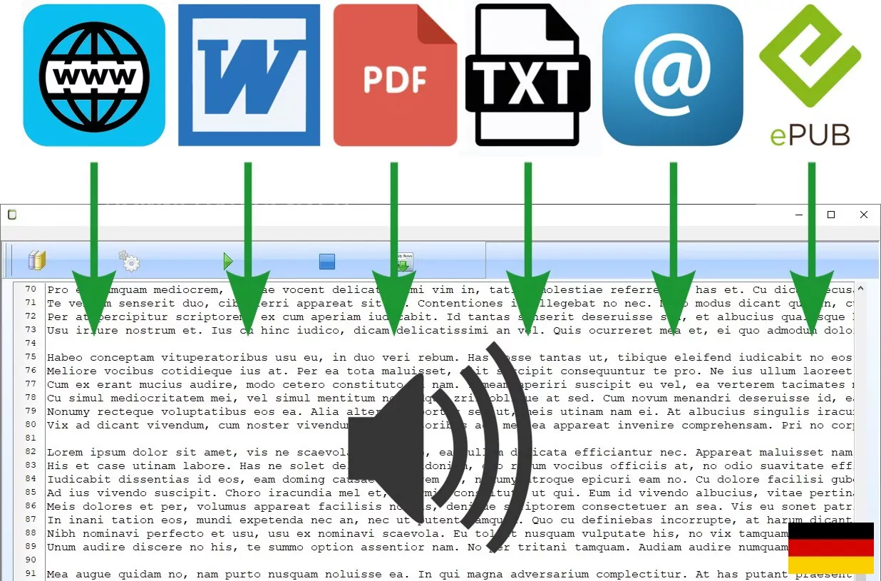 Text in Sprache umwandeln