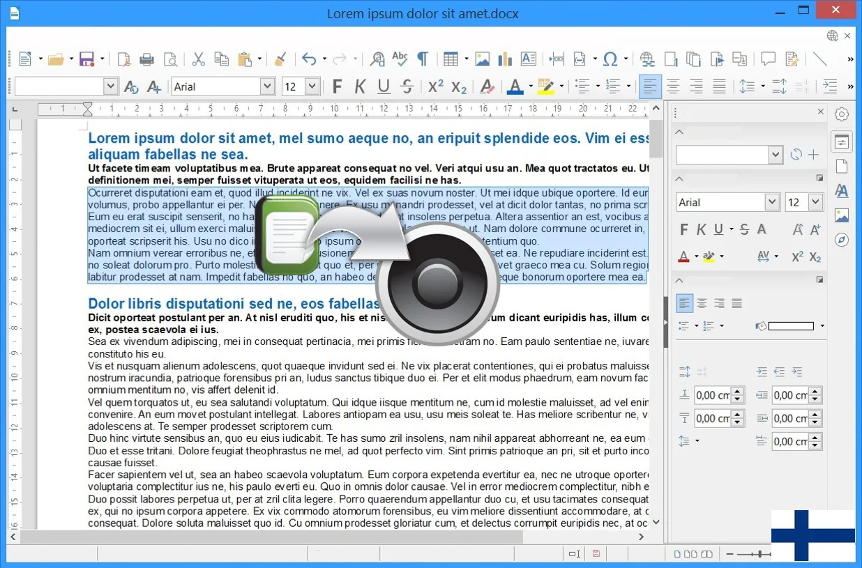 Lukea tekstiä ääneen