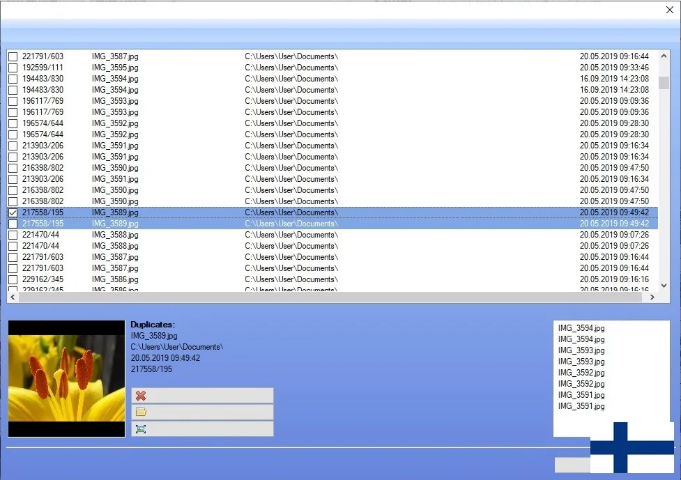 Löytää päällekkäisiä kuvia