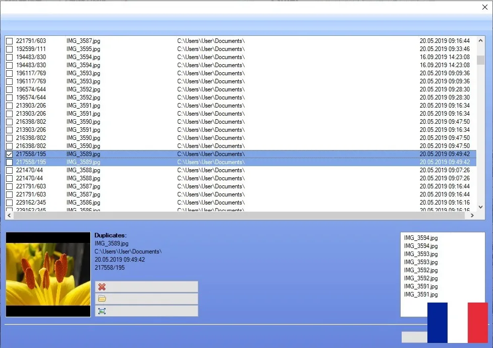 Trouver des photos en double