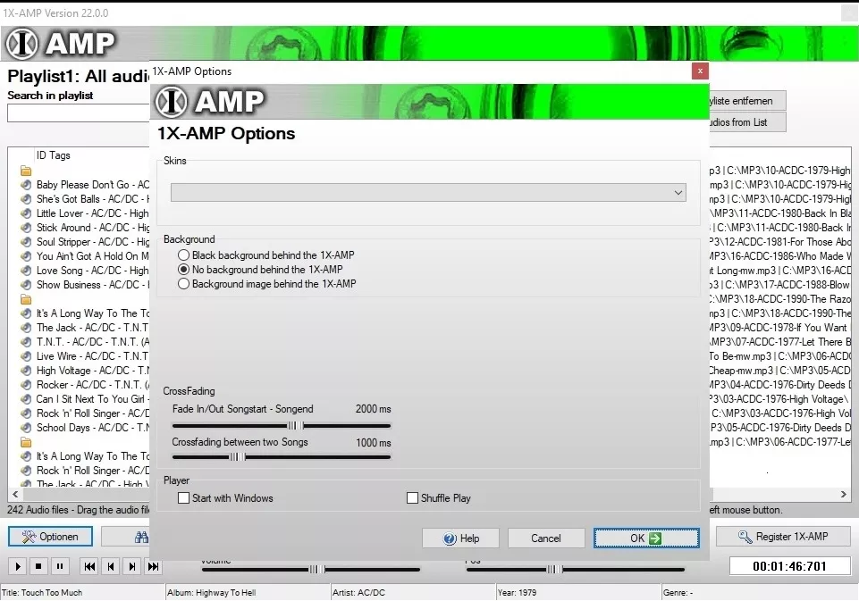 Windows Audio Player