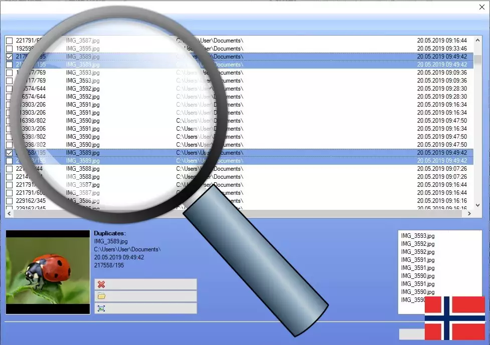 Finne dupliserte bilder for PC
