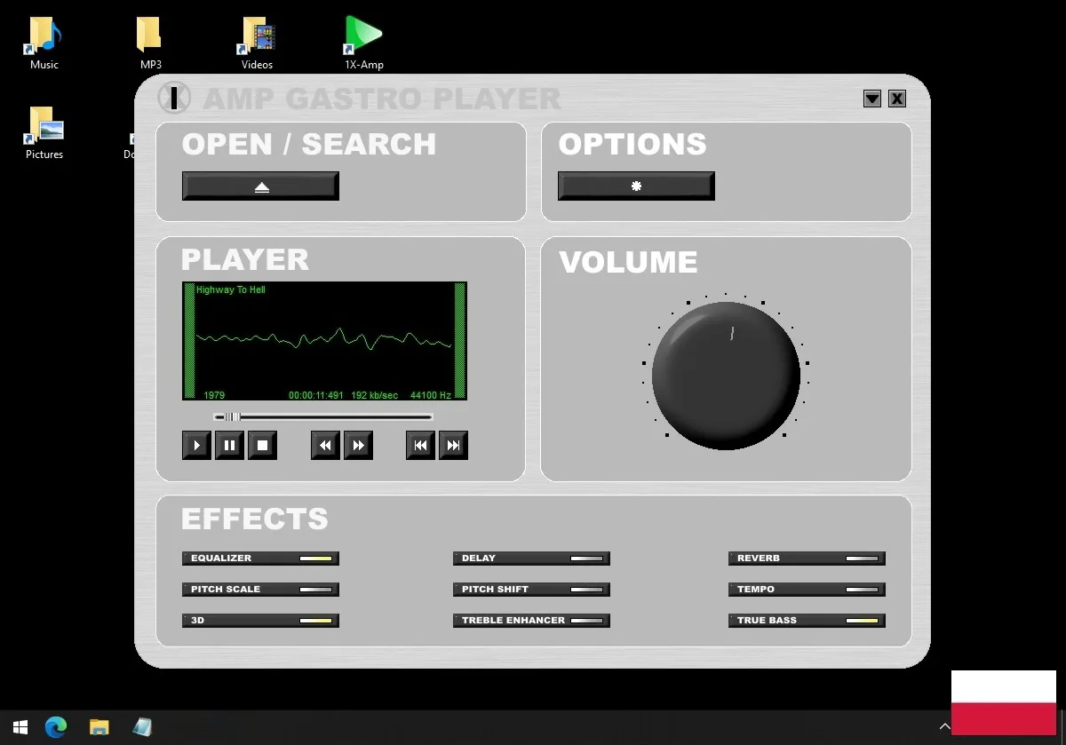 Gastronomia program do odtwarzania MP3