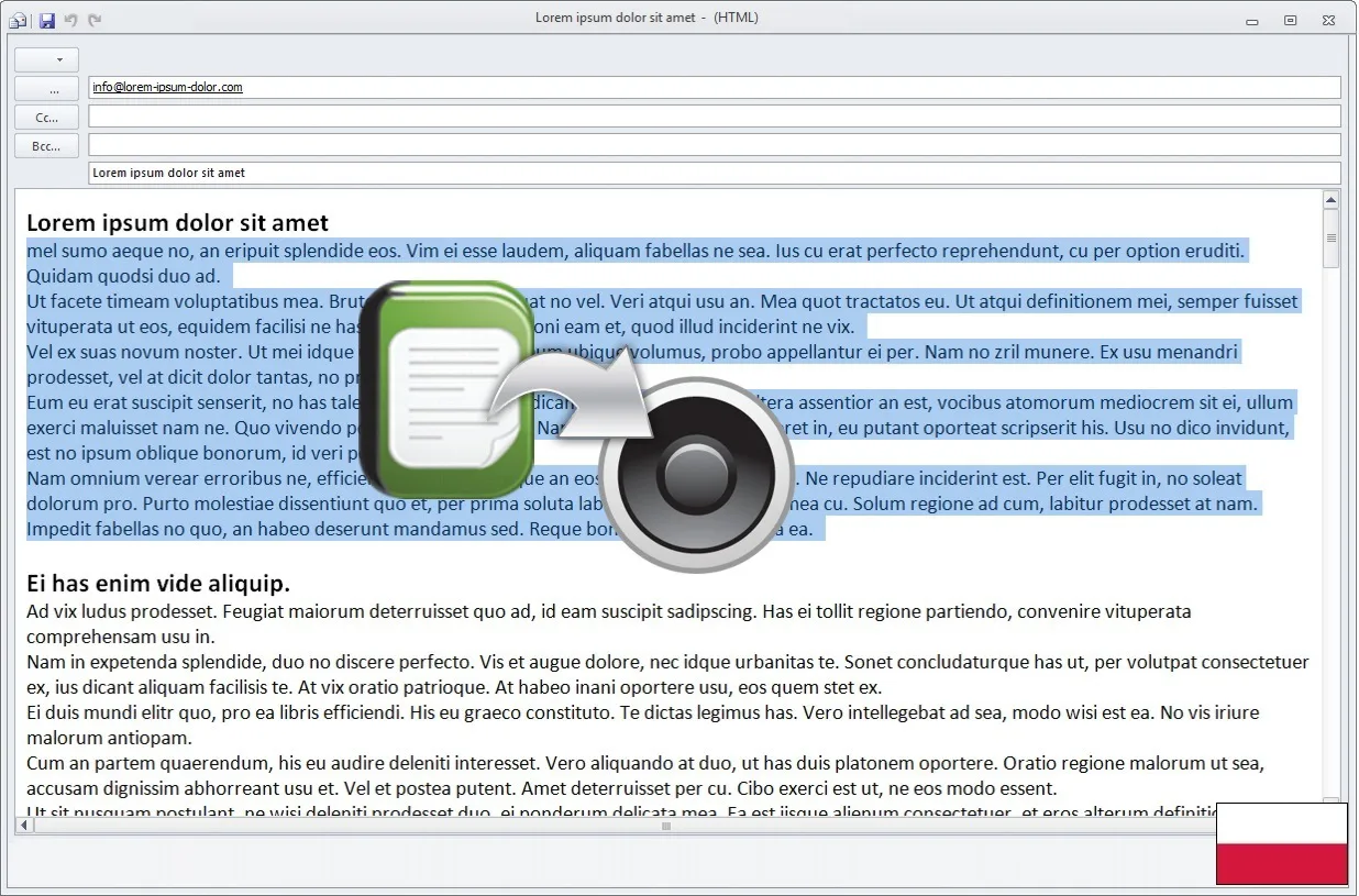 Konwersja tekstu na głos